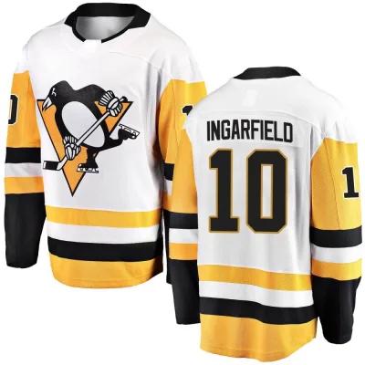 Men's Earl Ingarfield Pittsburgh Penguins Away Jersey - White Breakaway