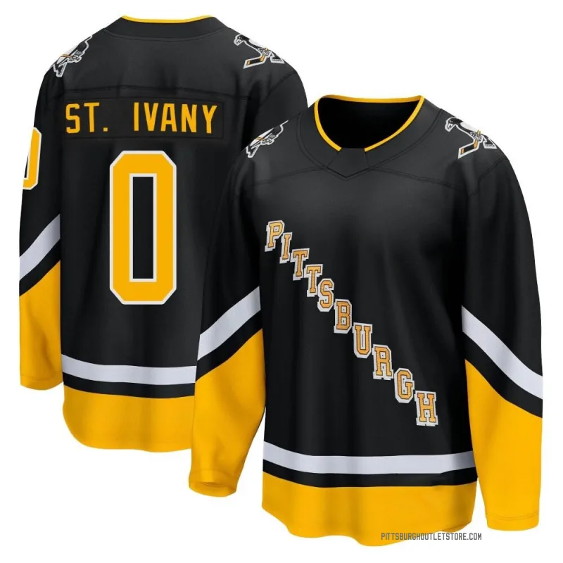 Men's Jack St. Ivany Pittsburgh Penguins 2021/22 Alternate Premier Player Jersey - Black Breakaway