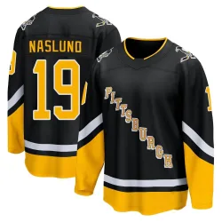 Men's Markus Naslund Pittsburgh Penguins 2021/22 Alternate Premier Player Jersey - Black Breakaway