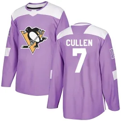 Men's Matt Cullen Pittsburgh Penguins Fights Cancer Practice Jersey - Purple Authentic