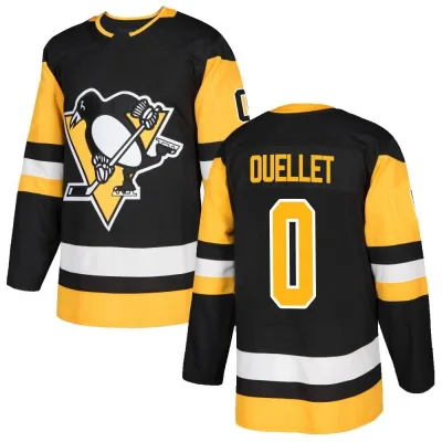 Men's Xavier Ouellet Pittsburgh Penguins Home Jersey - Black Authentic