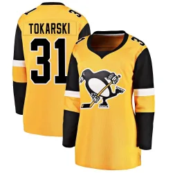 Women's Dustin Tokarski Pittsburgh Penguins Alternate Jersey - Gold Breakaway