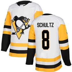 Youth Dave Schultz Pittsburgh Penguins Away Jersey - White Authentic