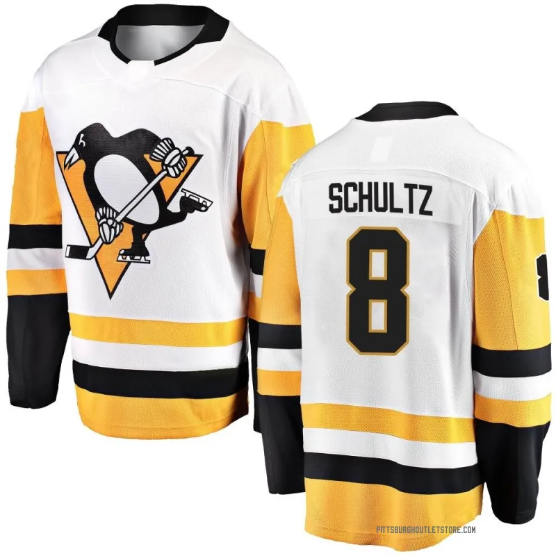 Youth Dave Schultz Pittsburgh Penguins Away Jersey - White Breakaway