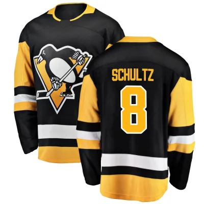 Youth Dave Schultz Pittsburgh Penguins Home Jersey - Black Breakaway